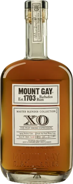 photo du vin Mount Gay Molasses Barbados Rhum "xo Master Blender Collection - The Peat Smoke Expression" Brun Giftbox