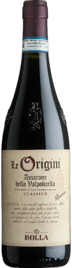 photo du vin Amarone Della Valpolicella Classico Docg Riserva Magnum le Origini Bolla