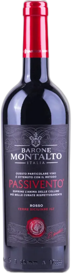 image du vin Passivento Rosso Terre Siciliane Igt Mathusalem Cassa Legno Barone Montalto