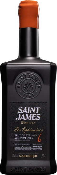 photo Saint James Rhum Vieux Agricole de Martinique “les Ephémères N°6“ Brun 2006 54 4° Giftbox