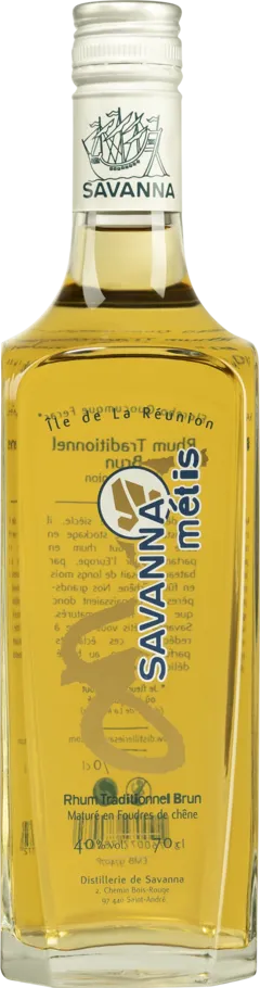 photo du vin Savanna Rhum de Mélasse de la Réunion "Métis" Brun