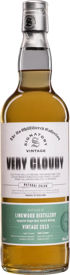 photo Signatory Vintage Single Malt Scotch Whisky 10 Ans Linkwood Very Cloudy