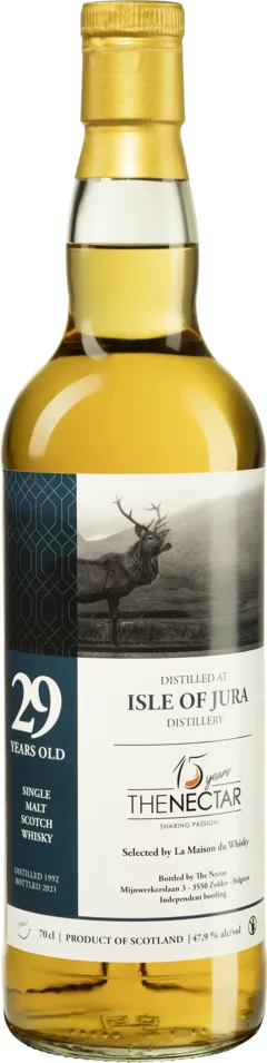 image du vin The Nectar Single Malt Scotch Whisky "Jura - 29 Ans 15 Years The Nectar" 1992