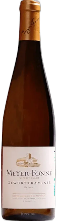 photos du vin Alsace Gewurztraminer Réserve Domaine Meyer Fonne'