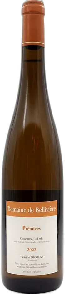 capture du vin Jasnières Prémices Sec Tendre Domaine de Belliviere