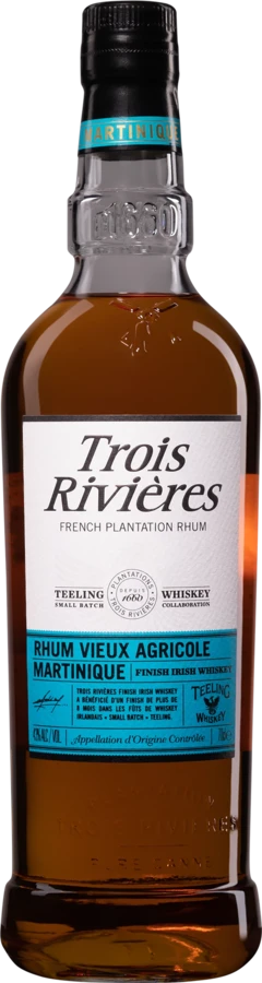 photo Trois Rivières Rhum Vieux Agricole de Martinique “Finish Teeling Irish Whiskey“ Brun 43° Giftbox