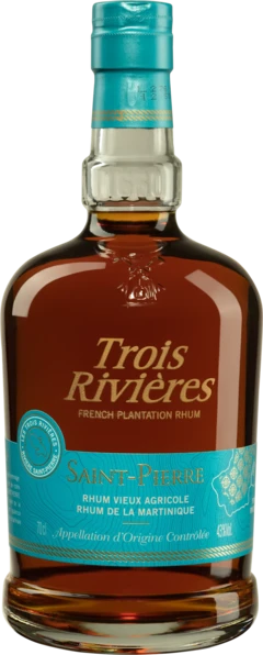 photo Trois Rivières Rhum Vieux Agricole de Martinique “Saint-Pierre“ Brun 43° Giftbox