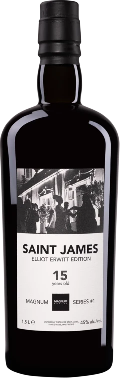 photo Vélier Rhum Vieux Agricole de Martinique “ Ans Saint James Elliott Erwitt Magnum Photos Series 1“ Brun 2006 45° Giftbox