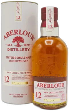 image du vin Single Malt Scotch Aberlour 12 Ans Unchillfiltered