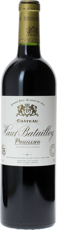 photo Haut Batailley 1982 Pauillac, Bordeaux Rouge