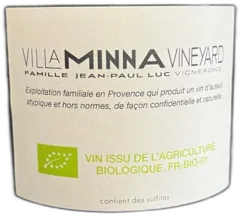 capture du vin Vin Minna Villa Minna Vineyard, Provence