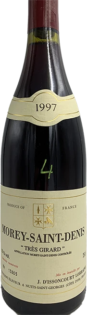 photo Morey Saint Denis Tres Girard Rouge 1997 Domaine J.d’Issoncourt Lorraine