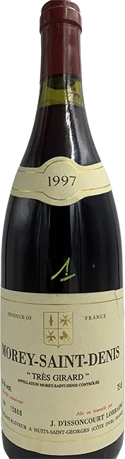 photo Morey Saint Denis Tres Girard Rouge 1997 Domaine J.d’Issoncourt Lorraine