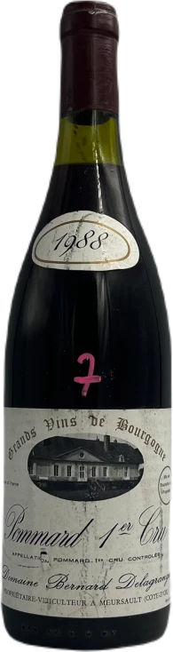 photo Pommard 1er Cru Rouge 1988 Domaine Bernard Delagrange