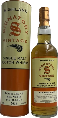 photo Ben Nevis 8 Ans 2014 Oloroso Sherry S.V Signatory Vintage