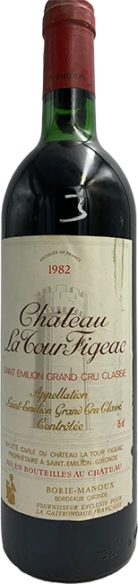 photo Saint Emilion Chateau la Tour Figeac Rouge 1982