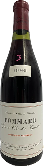 photo Pommard 1er Cru Grand Clos des Epenots Rouge 1986 Domaine de Madame Bernard de Courcel