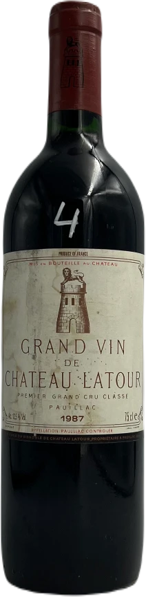 photo Pauillac Chateau Latour 1er Grand Cru Classé Rouge 1987