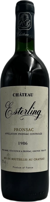 photo Chateau Esterling Rouge 1986