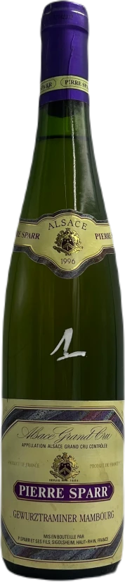 photo Pierre Sparr Gewurztraminer Grand Cru Mambourg Blanc 1996