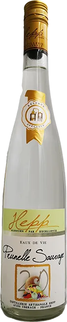 photos du vin Eau de Vie Prunelle Sauvage Hepp
