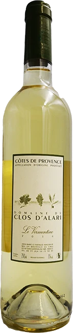 photo Cotes de Provence Clos d’Alari le Vermentino Blanc 2014