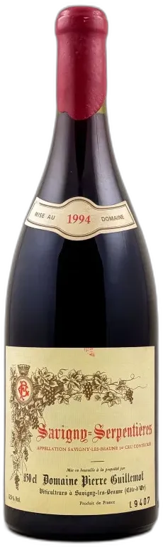 photo du vin Vincent Guillemot Savigny les Beaune 1er Cru "Aux Serpentières" 1994 Magnum