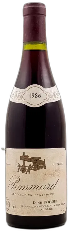photo du vin Denis Boussey Pommard 1986