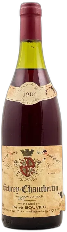 illustration du vin René Bouvier Gevrey Chambertin 1986