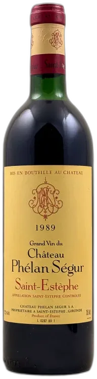 photos du vin Phélan Ségur Saint Estèphe 1989