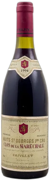 photo du vin Faiveley Nuits Saint Georges 1er Cru "Clos de la Maréchale" 1994
