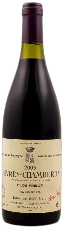 photo du vin Gevrey-Chambertin Vieilles Vignes 2020