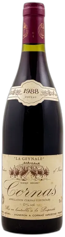 photo du vin Robert Michel Cornas "la Geynale" 1992