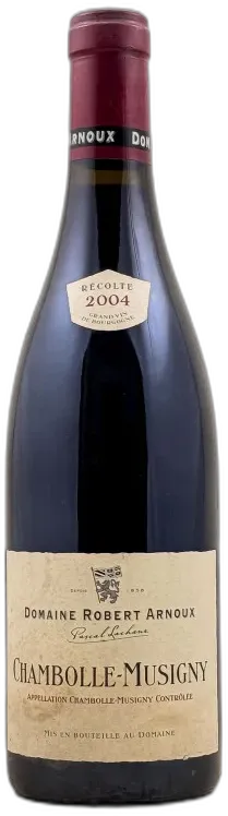 photo du vin Robert Arnoux Chambolle Musigny 2004