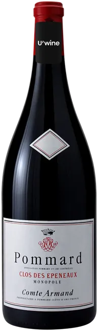 vue du vin Domaine Comte Armand Pommard 1er Cru Clos des Epeneaux