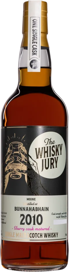 photos du vin The Whisky Jury Single Malt Scotch Whisky "Bunnahabhain Moine" Brun