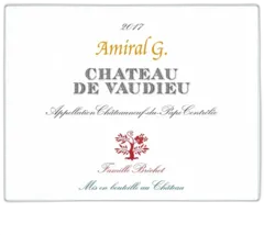 image du vin Châteauneuf du Pape Amiral g Château de Vaudieu