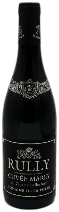 photo du vin Rully Rouge 2023 Clos de Bellecroix Cuvée Marey Domaine de la Folie