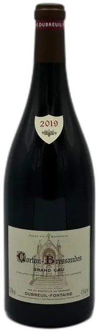 vue du vin Corton Bressandes Grand Cru 2019 Domaine Dubreuil Fontaine