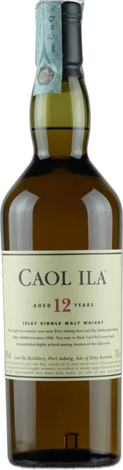 capture du vin Caol Ila Islay Single Malt Whisky 12 Y.O