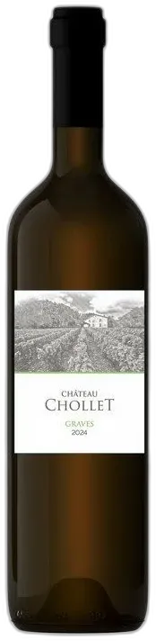image du vin Château Chollet 2024 Graves Vin Blanc de Bordeaux