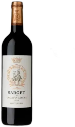 image du vin Sarget de Gruaud Larose 2017 Saint-Julien Vin Rouge de Bordeaux