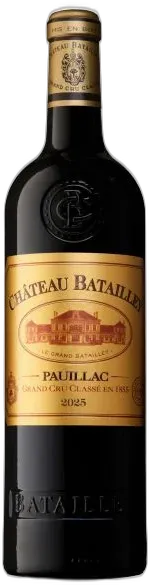 vue du vin Château Batailley 2017 Rouge