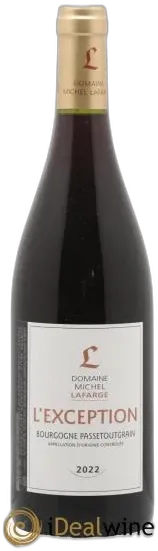 photo du vin Bourgogne Passetoutgrain L&Apos;Exception Lafarge