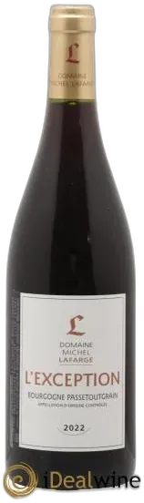 photo du vin Bourgogne Passetoutgrain L&Apos;Exception Lafarge