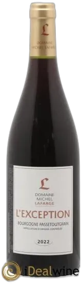photo du vin Bourgogne Passetoutgrain L&Apos;Exception Lafarge