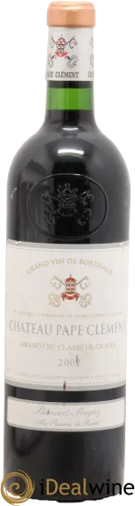 capture du vin Château Pape Clément Cru Classé de Graves