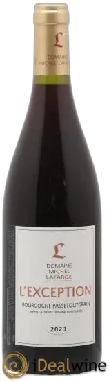 photo du vin Bourgogne Passetoutgrain L&Apos;Exception Lafarge