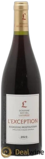 photo du vin Bourgogne Passetoutgrain L&Apos;Exception Lafarge