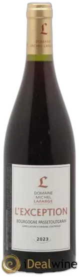 photo du vin Bourgogne Passetoutgrain L&Apos;Exception Lafarge
